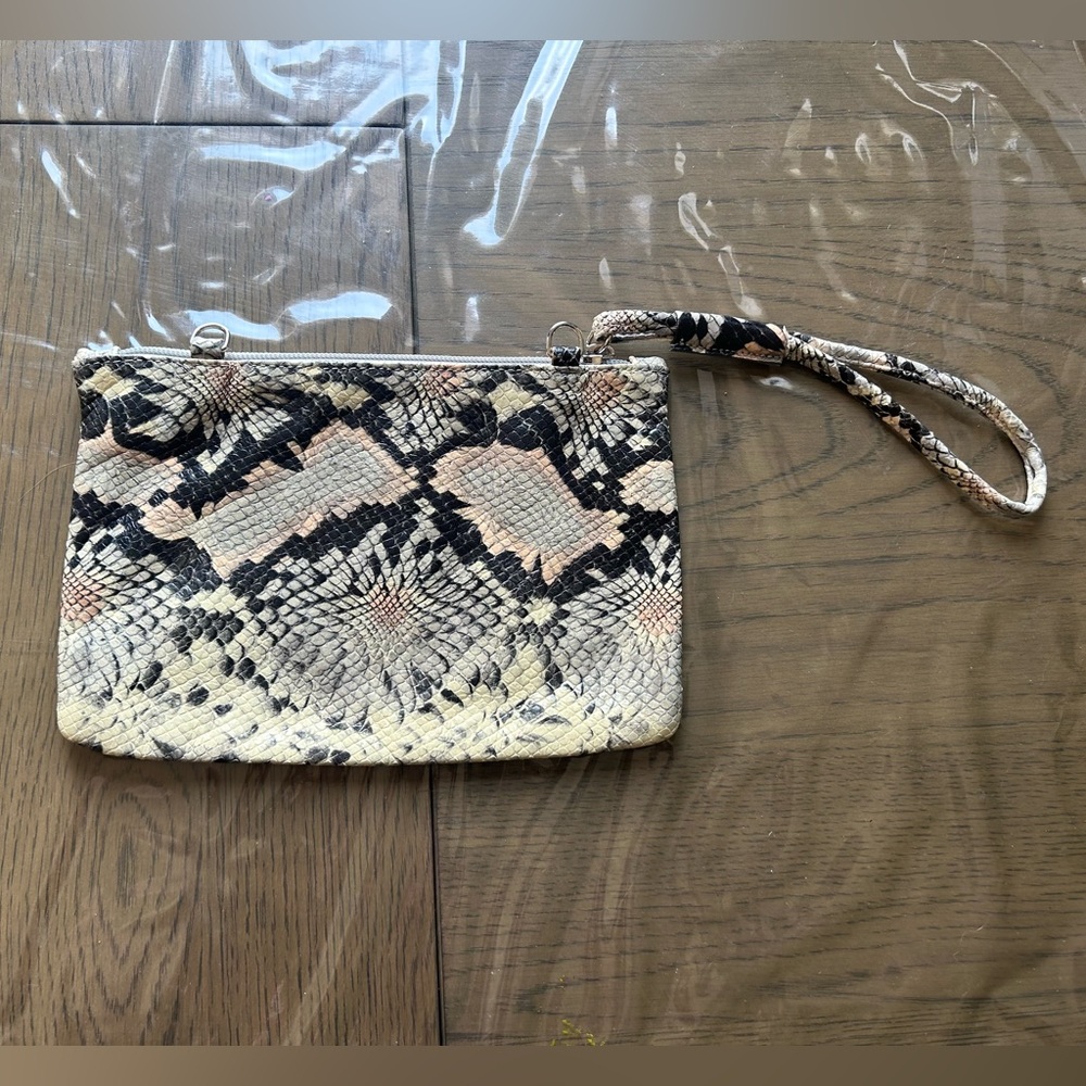 Peter Kaiser Snakeskin Wristlet